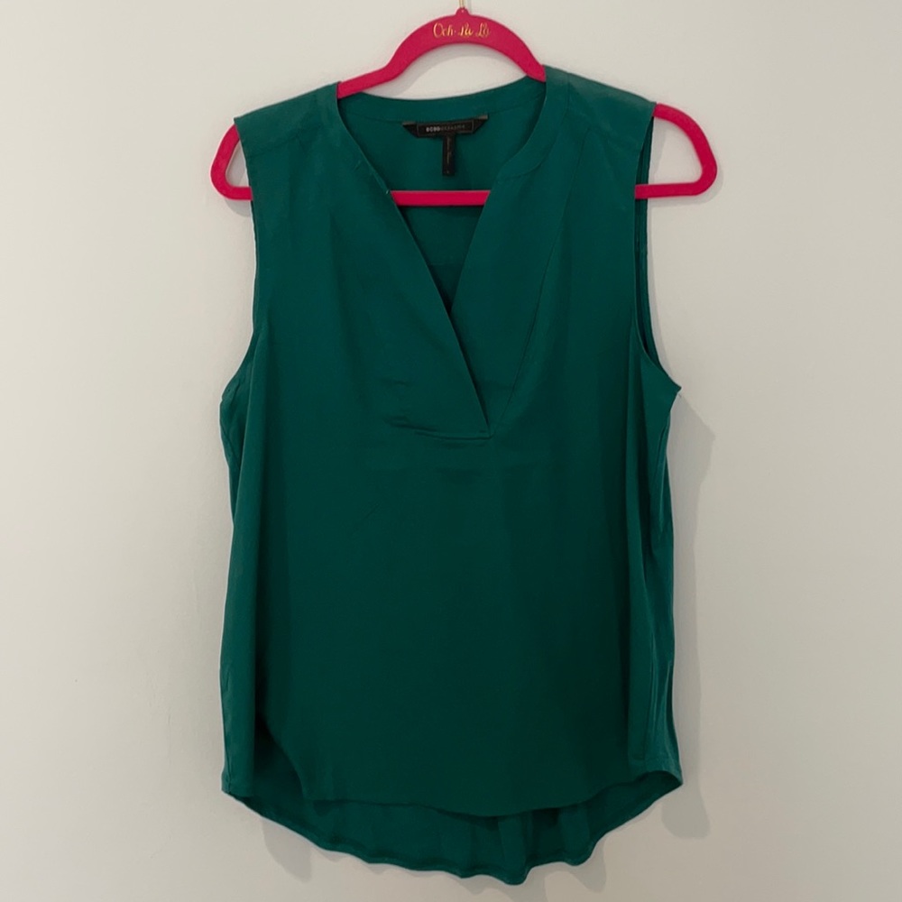 NWOT green BCBG blouse